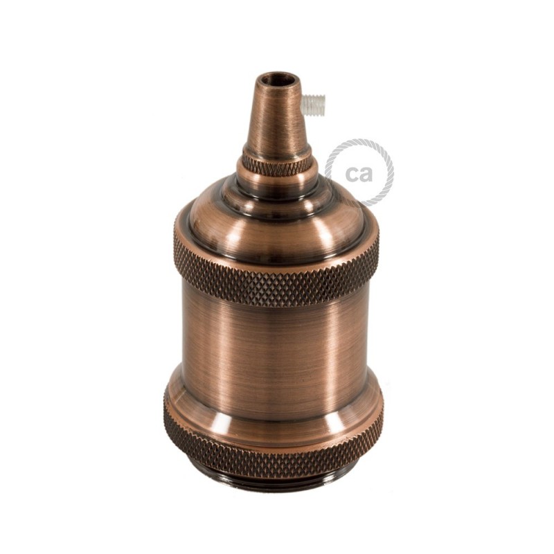 Kit portalámparas Vintage de aluminio E27