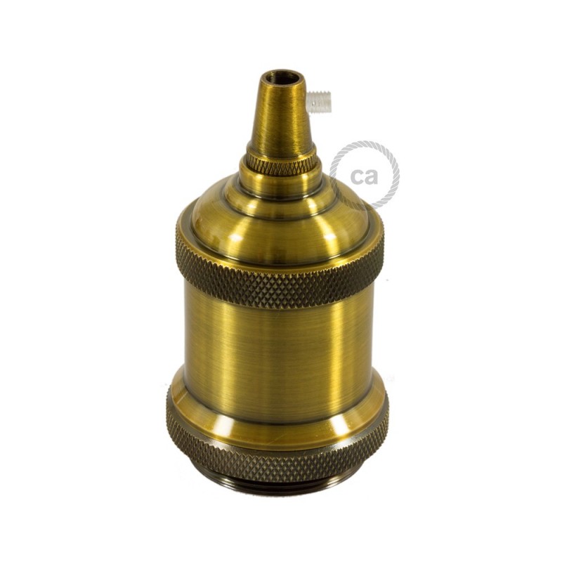 Kit portalámparas Vintage de aluminio E27