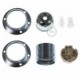 Kit portalámparas para pantalla de metal doble arandela E27