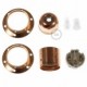 Kit portalámparas para pantalla de metal doble arandela E27