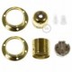 Kit portalámparas para pantalla de metal doble arandela E27