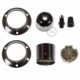 Kit portalámparas para pantalla de metal doble arandela E27