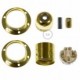 Kit portalámparas para pantalla de metal doble arandela E27