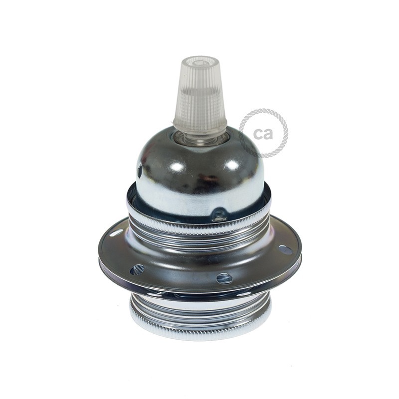 Kit portalámparas para pantalla de metal doble arandela E27