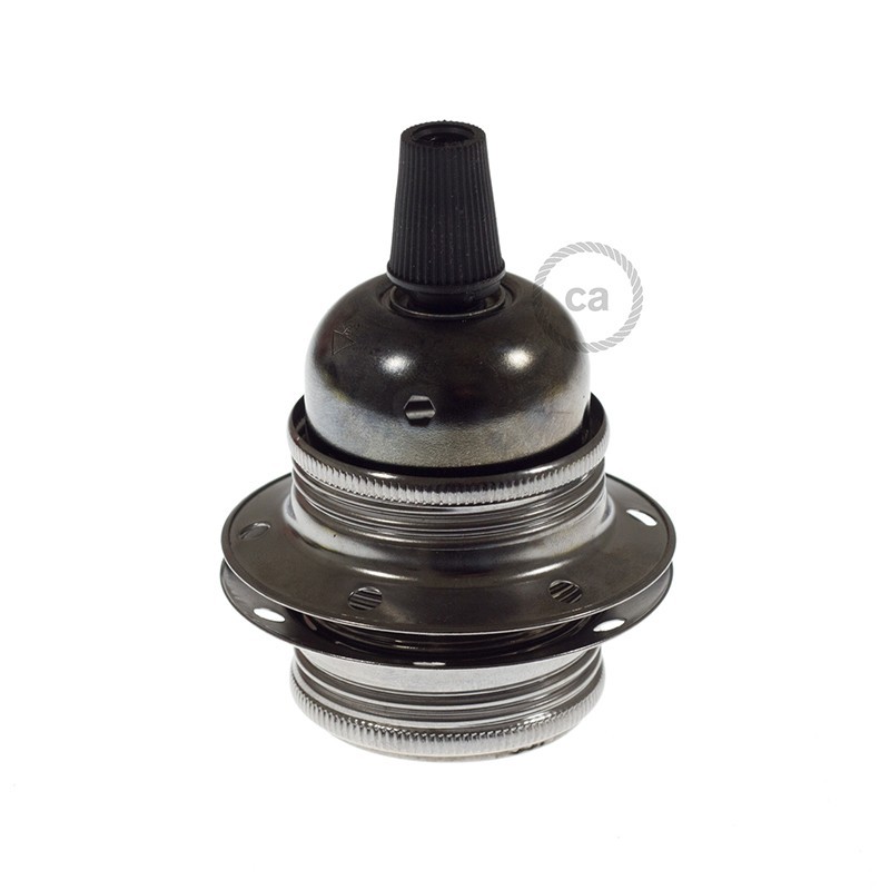 Kit portalámparas para pantalla de metal doble arandela E27