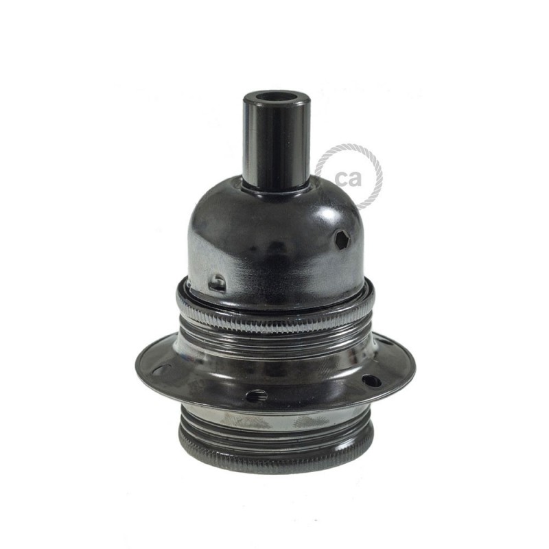 Kit portalámparas para pantalla de metal doble arandela E27