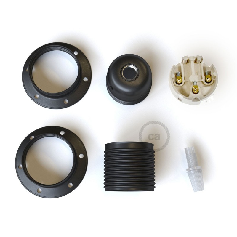 Kit portalámparas para pantalla "Exclusivo" de metal E27