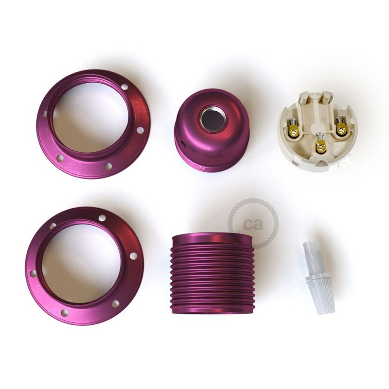Kit portalámparas para pantalla "Exclusivo" de metal E27