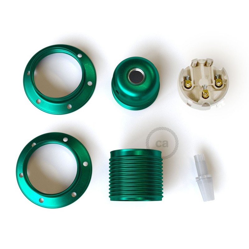Kit portalámparas para pantalla "Exclusivo" de metal E27