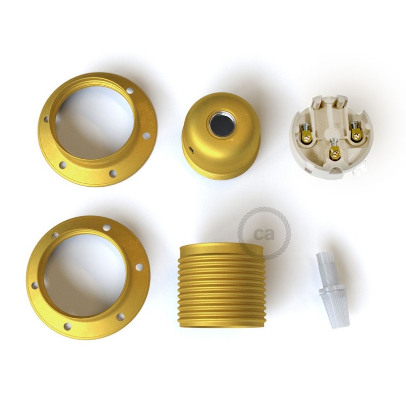 Kit portalámparas para pantalla "Exclusivo" de metal E27