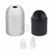 Kit portalámparas semiesférico de metal E27