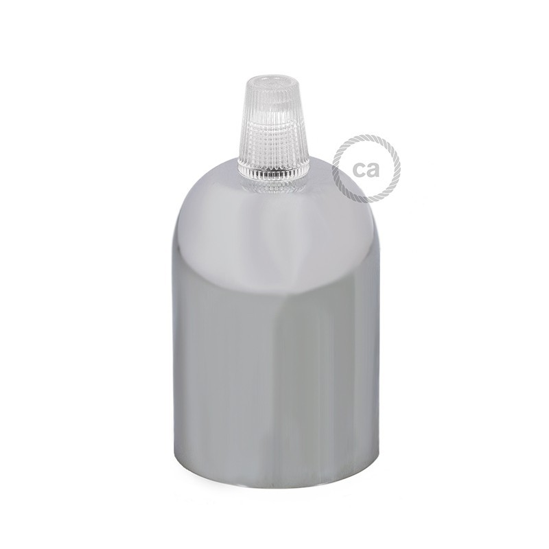 Kit portalámparas semiesférico de metal E27