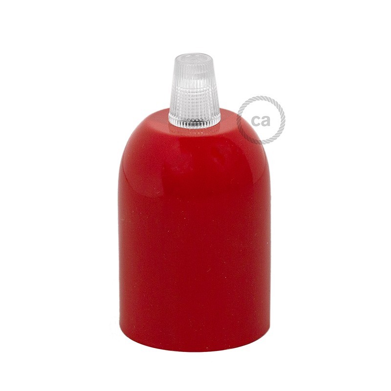 Kit portalámparas semiesférico de metal E27