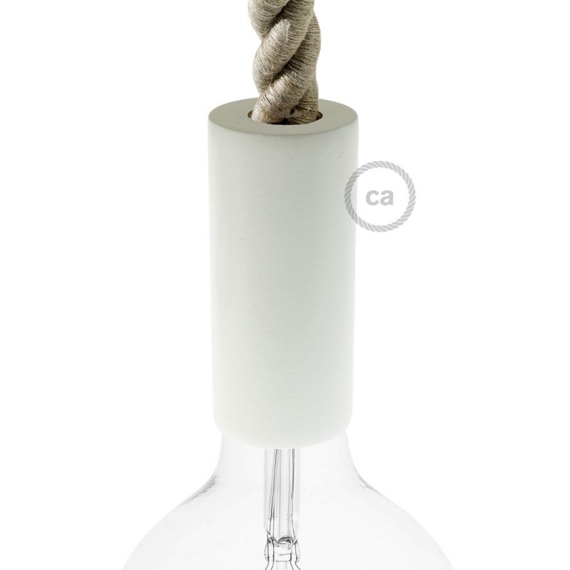 Kit portalámparas de madera E27 para cable 2XL