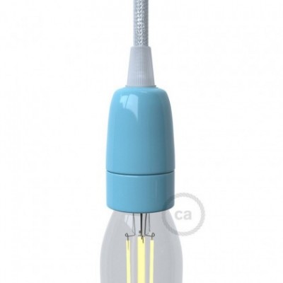 Kit portalámparas de porcelana E14