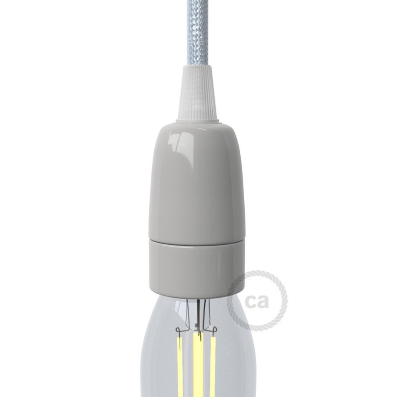 Kit portalámparas de porcelana E14