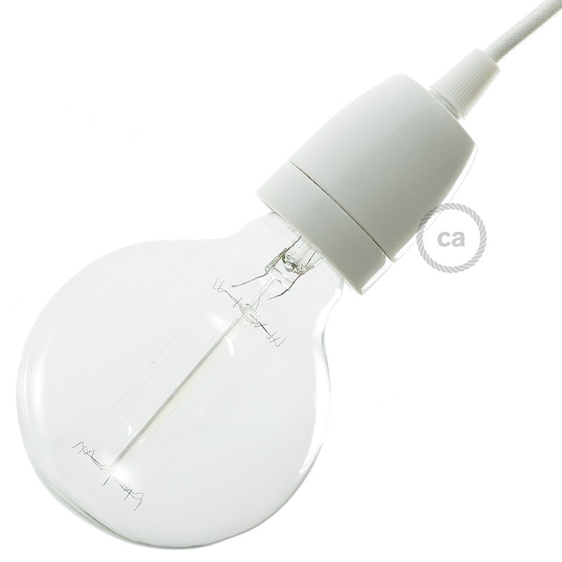 Kit portalámparas de porcelana E27