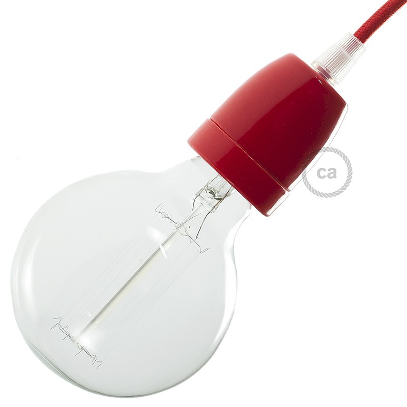 Kit portalámparas de porcelana E27