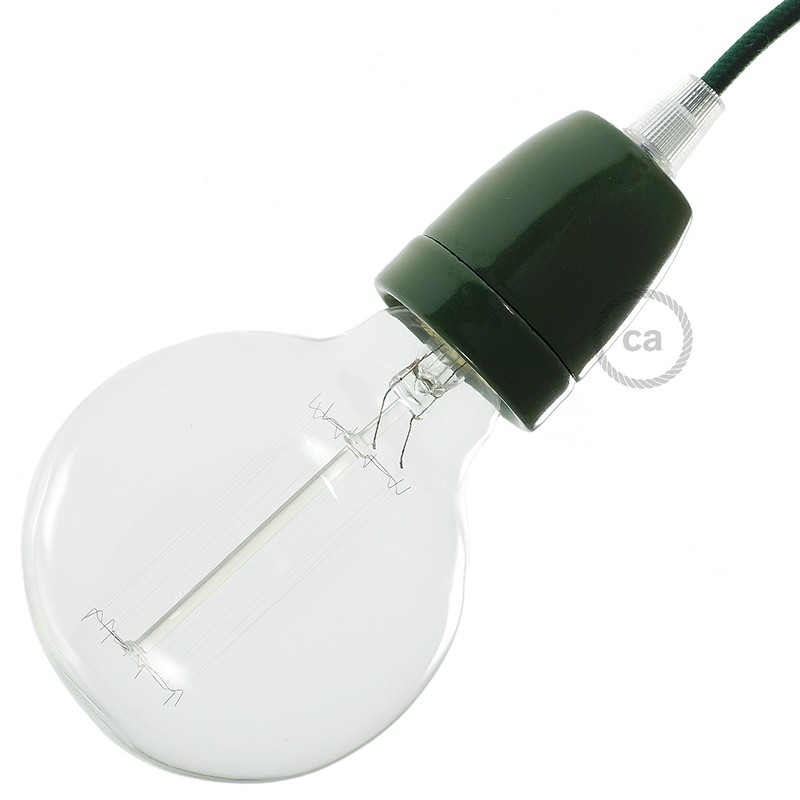 Kit portalámparas de porcelana E27