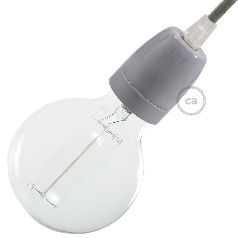 Kit portalámparas de porcelana E27