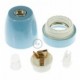Kit portalámparas de porcelana E27