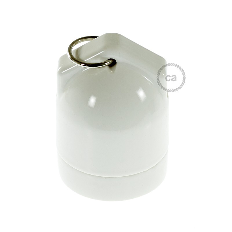 Kit portalámparas de porcelana con doble entrada E27