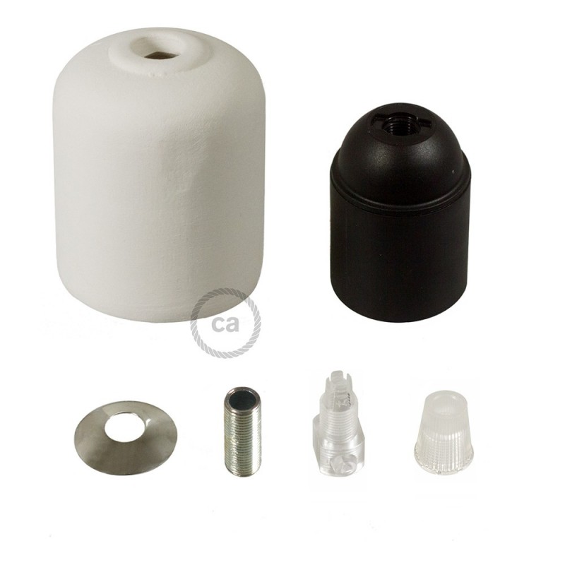 Kit portalámparas de cerámica E27