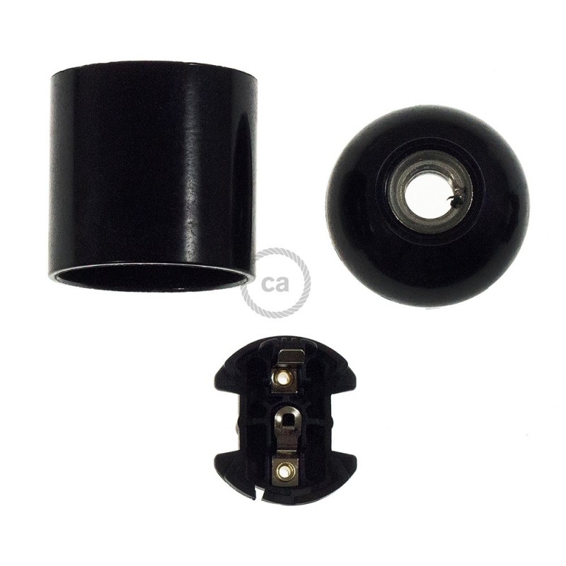 Kit portalámparas de baquelita E27