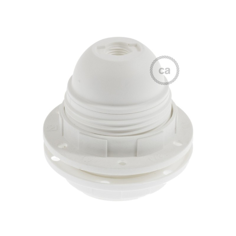 Kit portalámparas para pantalla de termoplástico con doble arandela E27