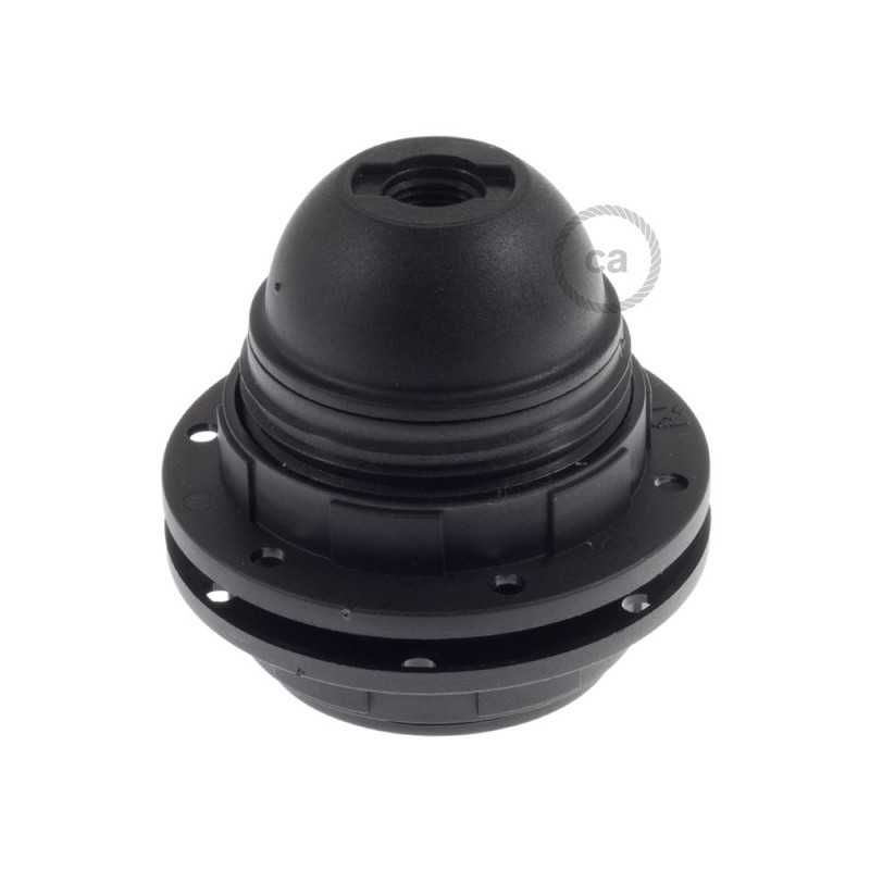 Kit portalámparas para pantalla de termoplástico con doble arandela E27