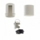 Kit portalámparas de termoplástico E27 con interruptor