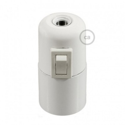 Kit portalámparas de baquelita E27 con interruptor