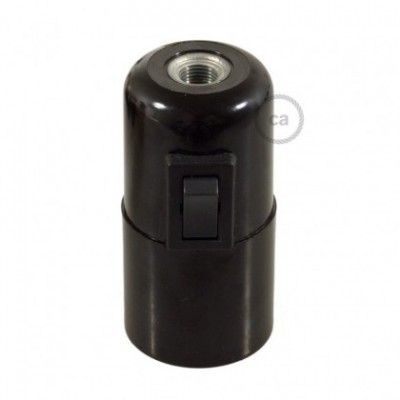 Kit portalámparas de baquelita E27 con interruptor