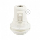 Kit portalámparas termoplástico para pantallas E27 interruptor