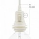 Kit portalámparas termoplástico para pantallas E27 interruptor