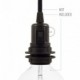 Kit portalámparas termoplástico para pantallas E27 interruptor