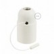 Kit portalámparas termoplástico para pantallas E27 con tirador