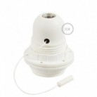Kit portalámparas termoplástico para pantallas E27 con tirador