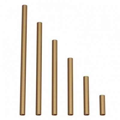 Tubo de extensión en metal latón satinado