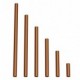 Tubo de extensión en metal cobre satinado