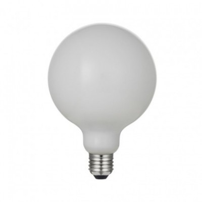 Bombilla LED Porcelana Globo G125 6W E27 Regulable 2700K