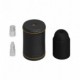 Kit portalámparas de madera forrado en piel