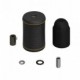 Kit portalámparas de madera forrado en piel