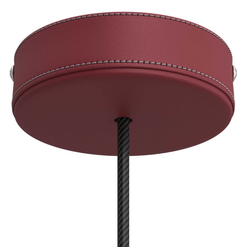 Kit rosetón de madera forrado en piel