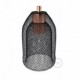 Pantalla Jaula GhostBell de metal color negro con kit portalámparas E27