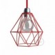 Pantalla Jaula Diamond de metal con casquillo E27