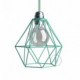 Pantalla Jaula Diamond de metal con casquillo E27