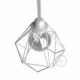 Pantalla Jaula Diamond de metal con casquillo E27