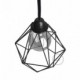 Pantalla Jaula Diamond de metal con casquillo E27