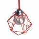 Pantalla Jaula Diamond de metal con casquillo E27